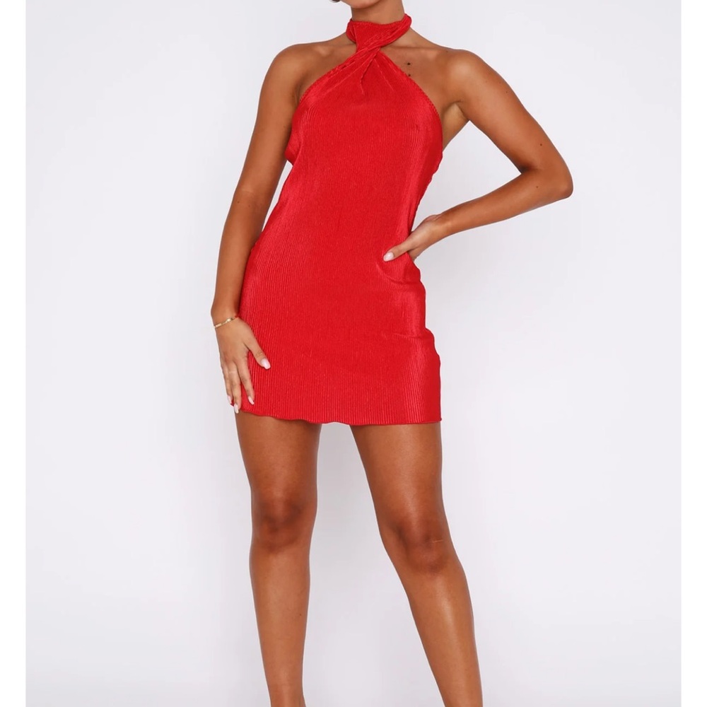 White Fox Red Dress